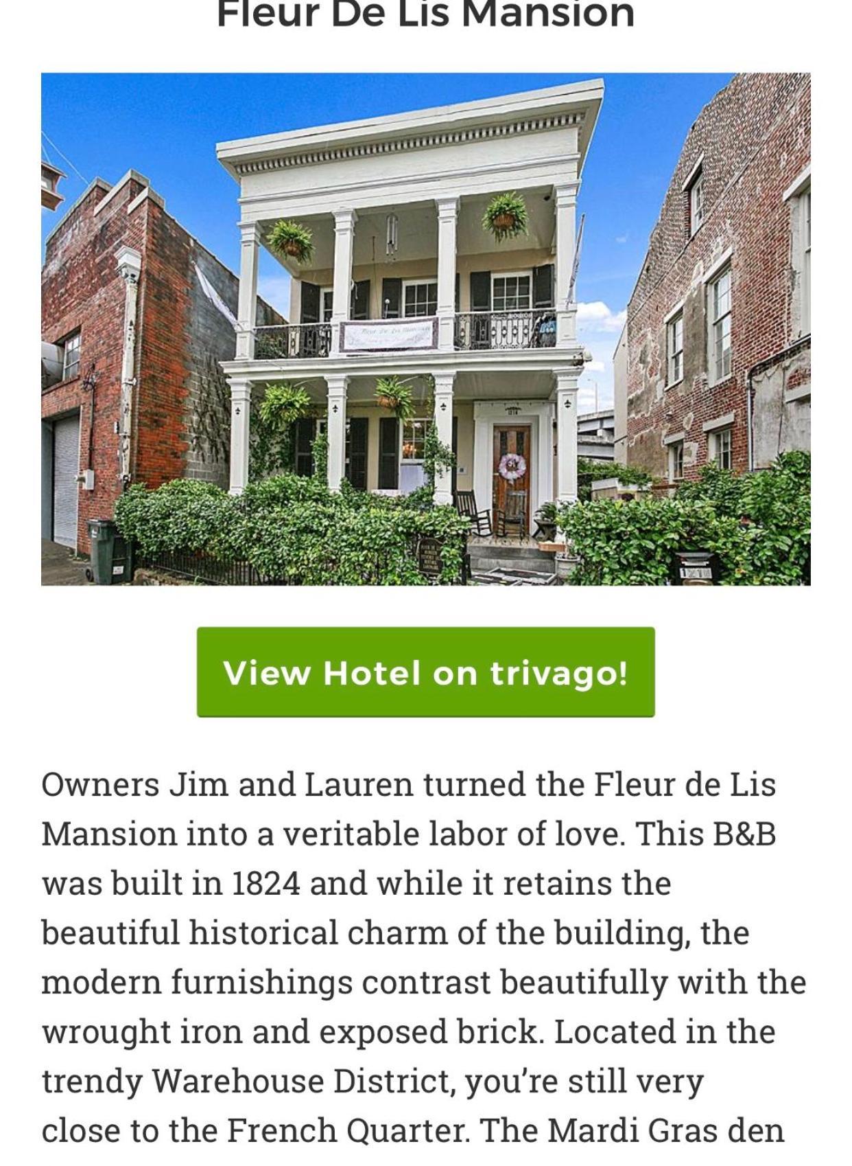 Bed and Breakfast Fleur De Lis Mansion New Orleans Esterno foto